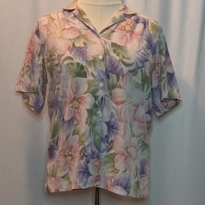 Allison Daley Short Sleeve Button Down Shirt